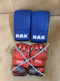 Перчатки кикбоксинг Everlast, перчатки бокс BAX размер R  защита