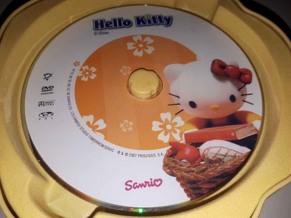 Dvd hello kitty em estojo metalico