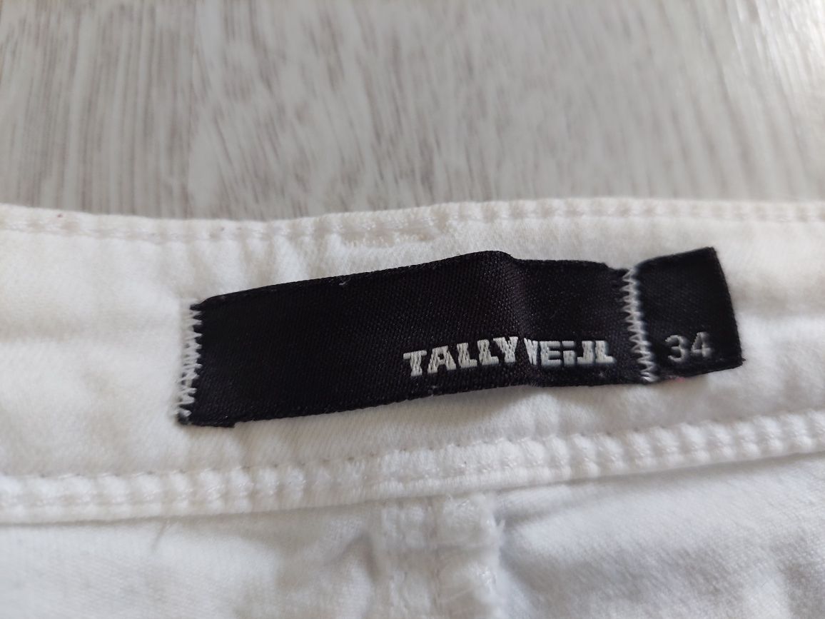 Nowe białe jeansy spodnie Tally Weijl XS
