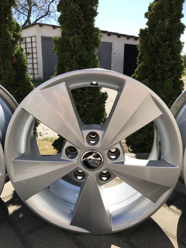 Felgi Alu 16” Ori Skoda 5x112 Octavia, Yeti, Superb itp Bardzo Ładne!