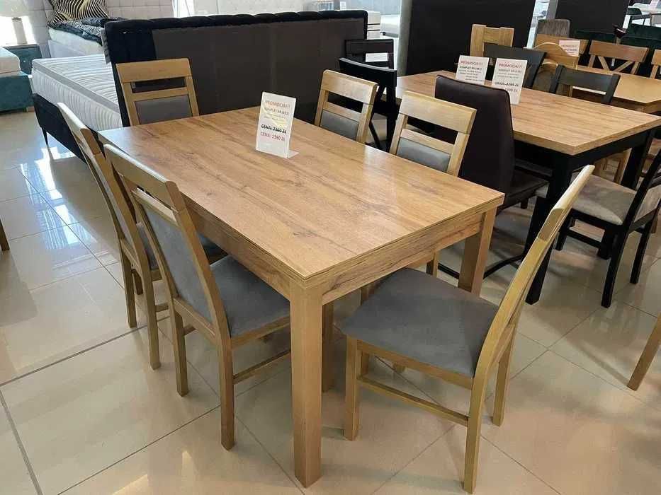 (73) Stół rozkładany + 6 krzeseł, promocja 999 zł