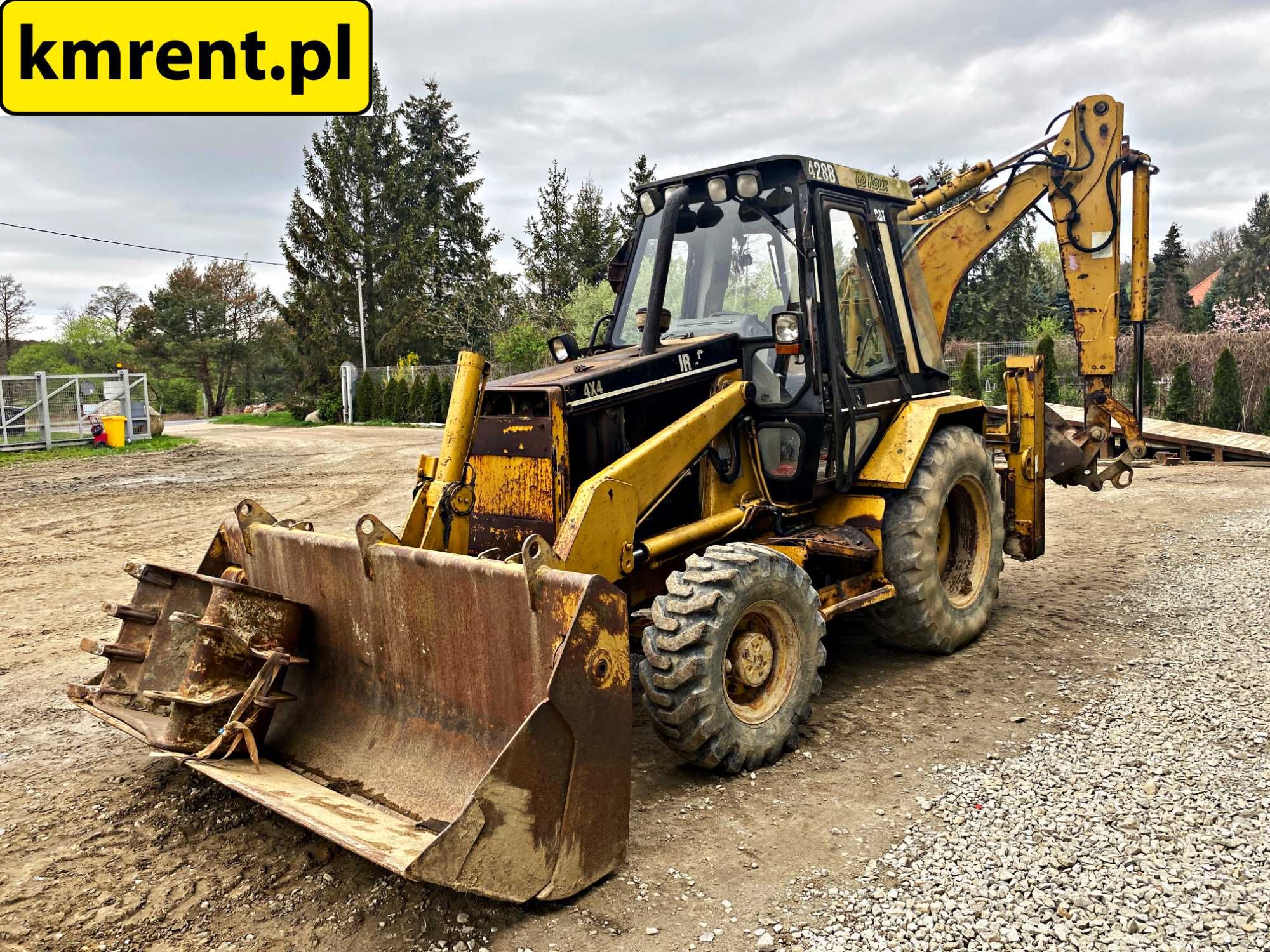 CATERPILLAR 428B koparko-ładowarka | JCB 3CX CAT 438,432 CASE 580,590