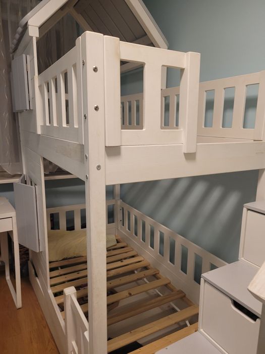 Łóżko piętrowe na materac 160x80 cm