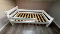 Łóżko drewniane 160X80 biała bejca