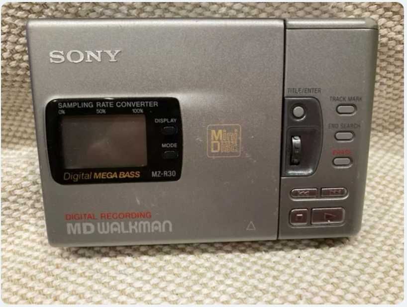 Sony walkman Minidisc MD MZ R30 com acessórios e muito estimado