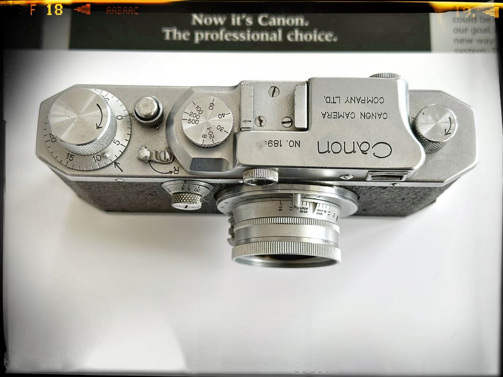 aparat dalmierz analogowy Canon S II + Serenar 50mm f3.5