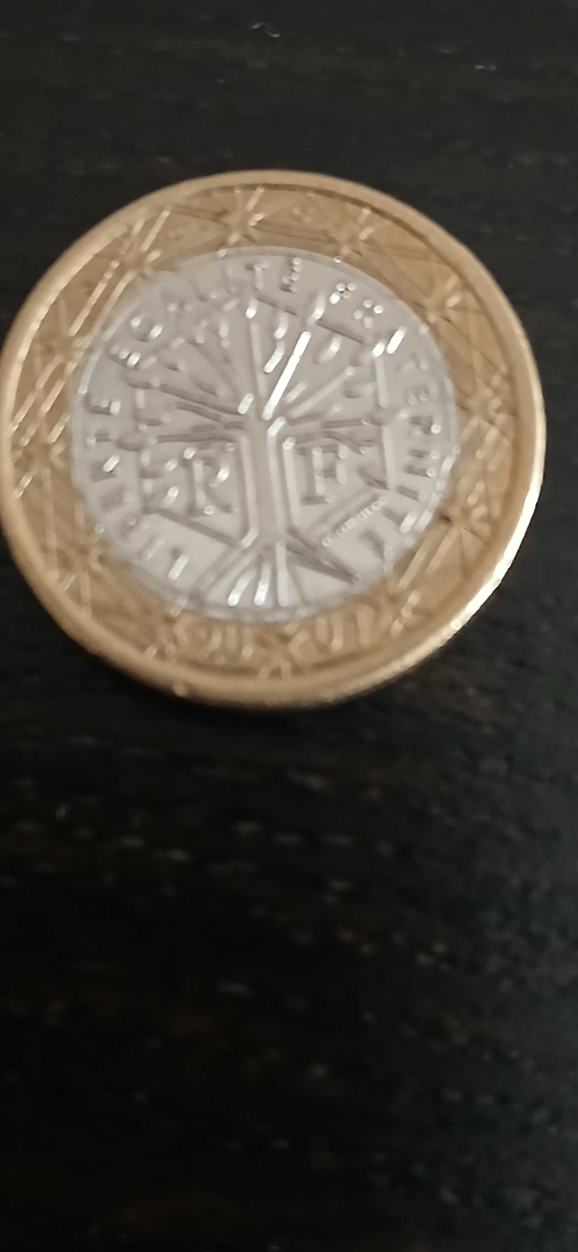 Moeda 1 € Franca BU C/ erro