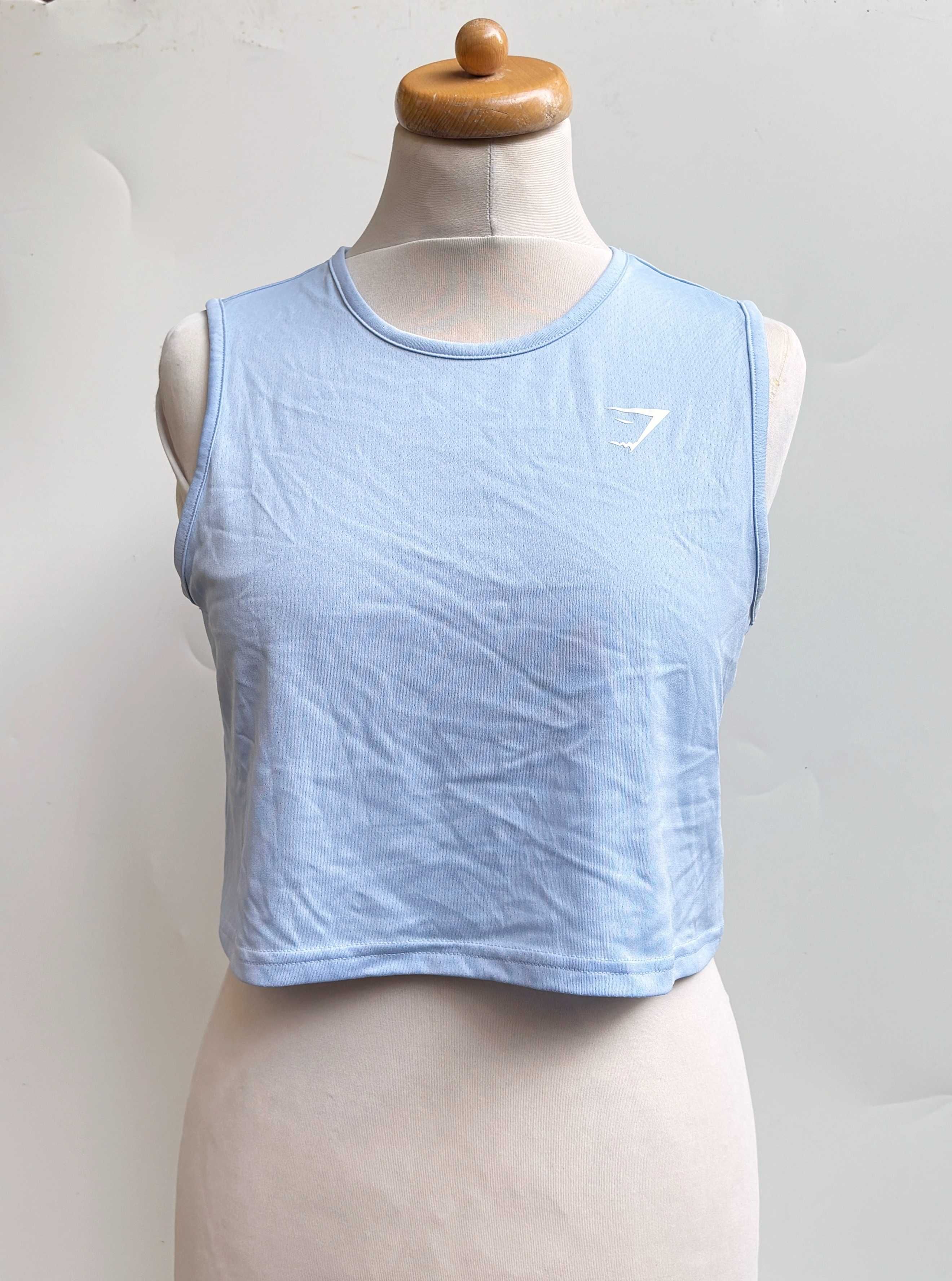 Top Koszulka Niebieska Gymshark M 38 Sportowa