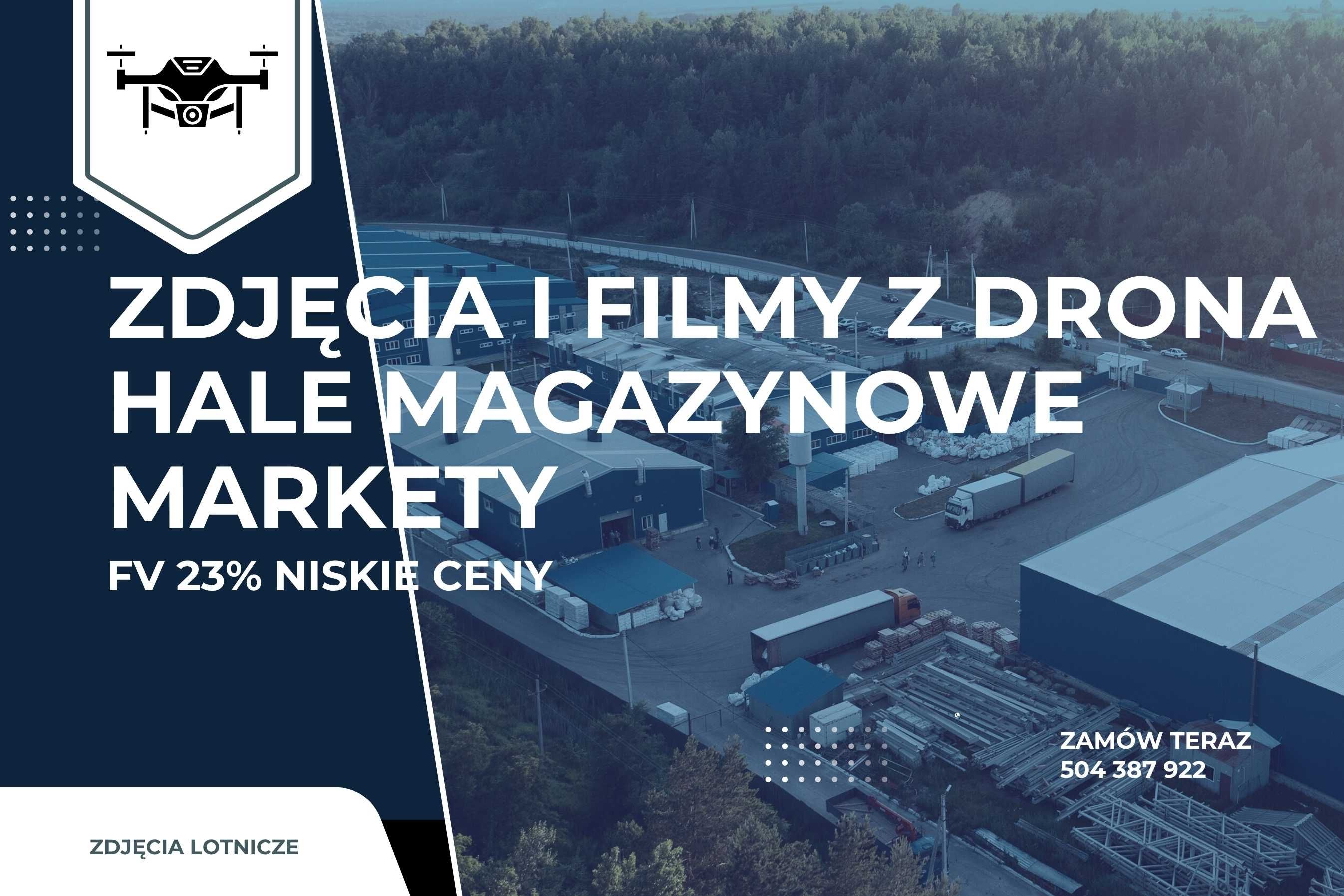 Profesjonalne ujęcia i filmy z drona – dla Twojej firmy | FV 23%