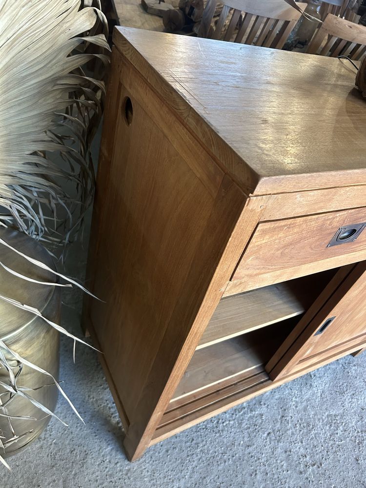 Komoda drewniana XXL 260cm TEAK bufet rustykalna farmhouse