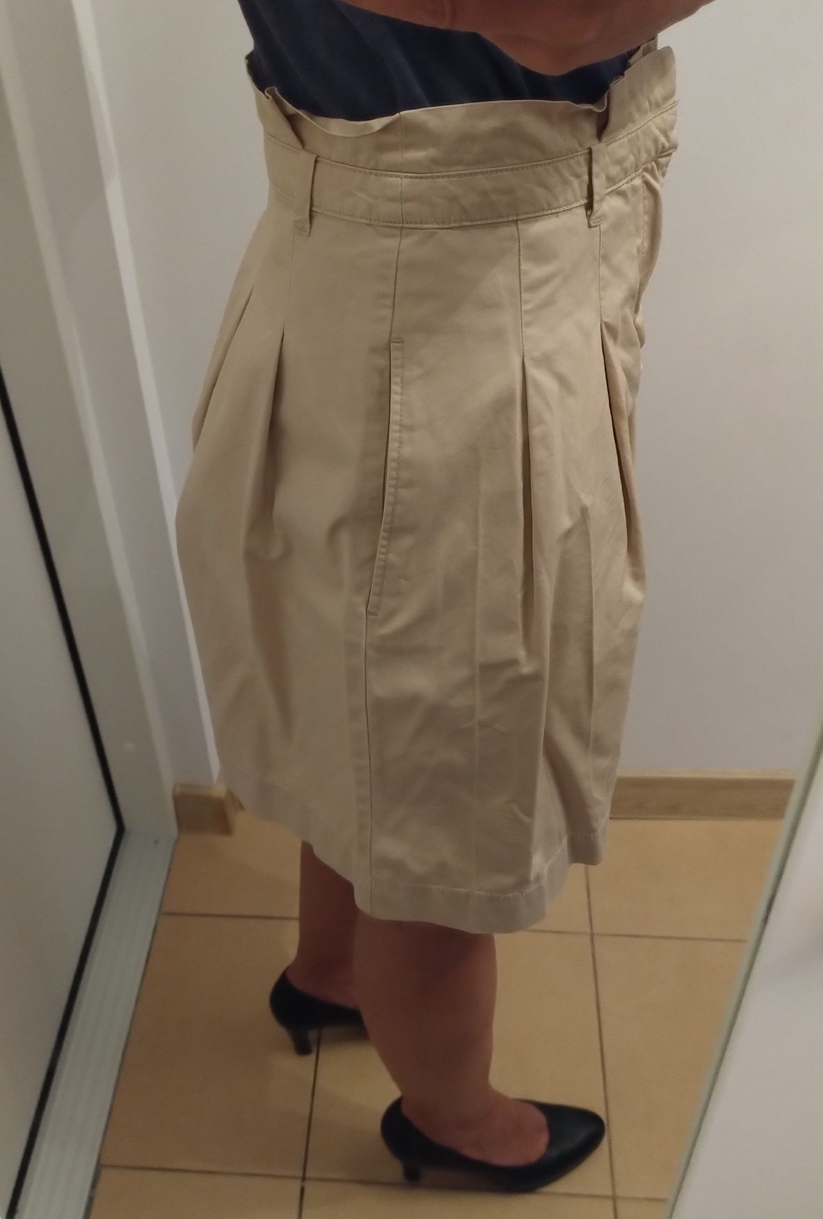 Spódnica paperbag fason A Zara Basic rozm. S