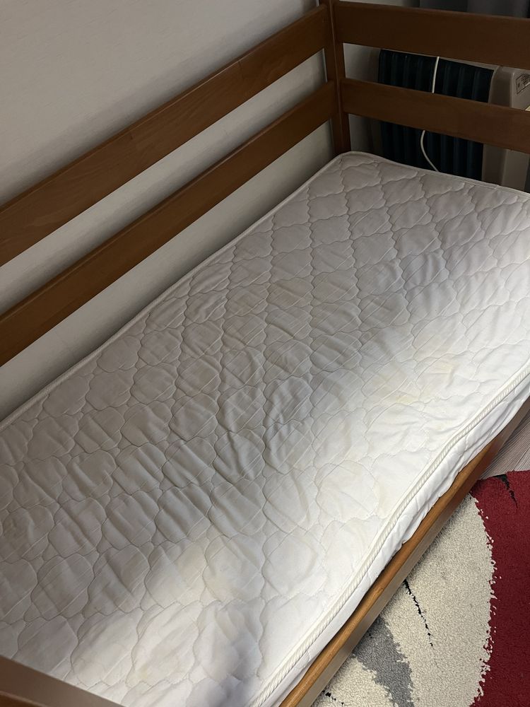 Кровать деревянная двухъярусная 90х200 см