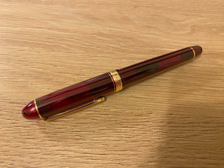 Pióro wieczne i długopis Platinum Century 3776 Burgund, JP, 2020s
