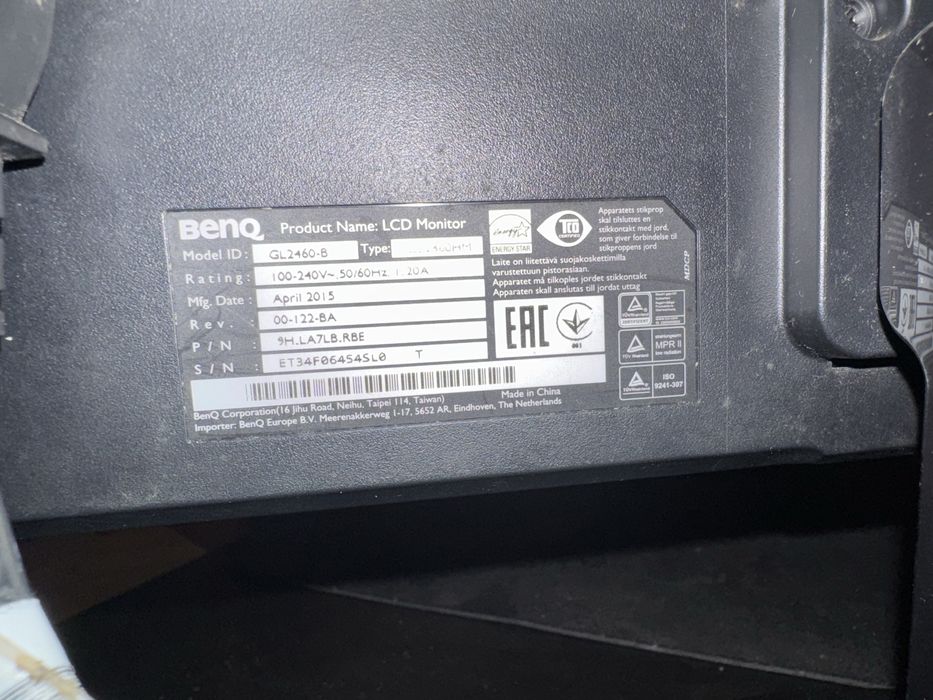 Vendo ou Troco Monitor BenQ GL2460 24” Full HD