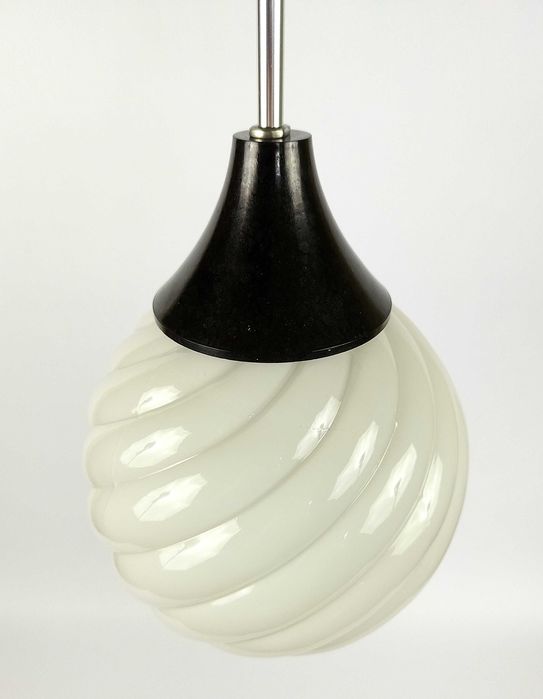 Lampa wisząca „Slimak”  Nowa Huta  PRL retro art deco vintage