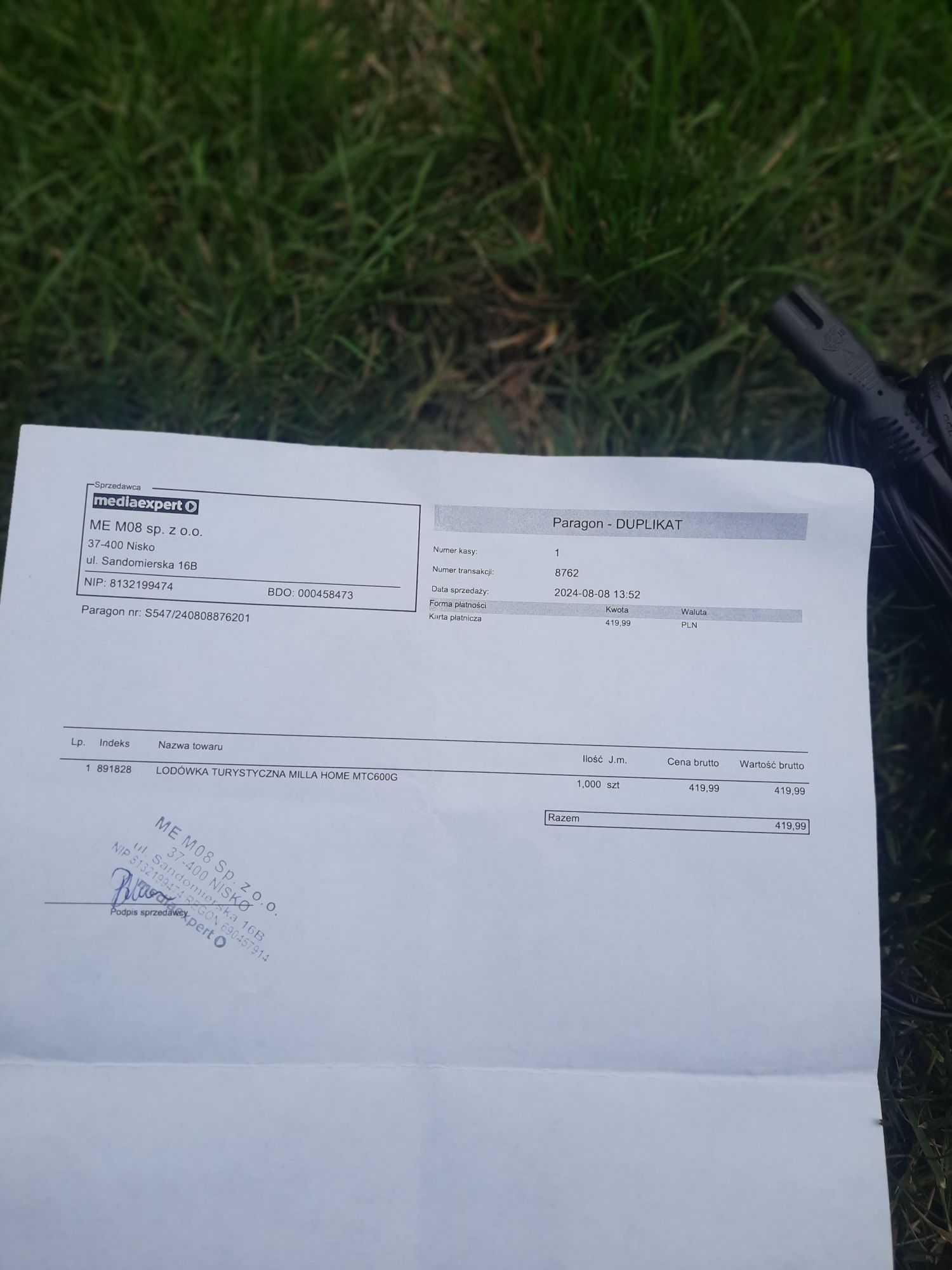Lodówka  turystyczna mtc600g