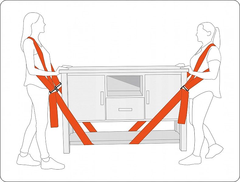 Pasy Do Przenoszenia Mebli Szelki Transporto 8x280