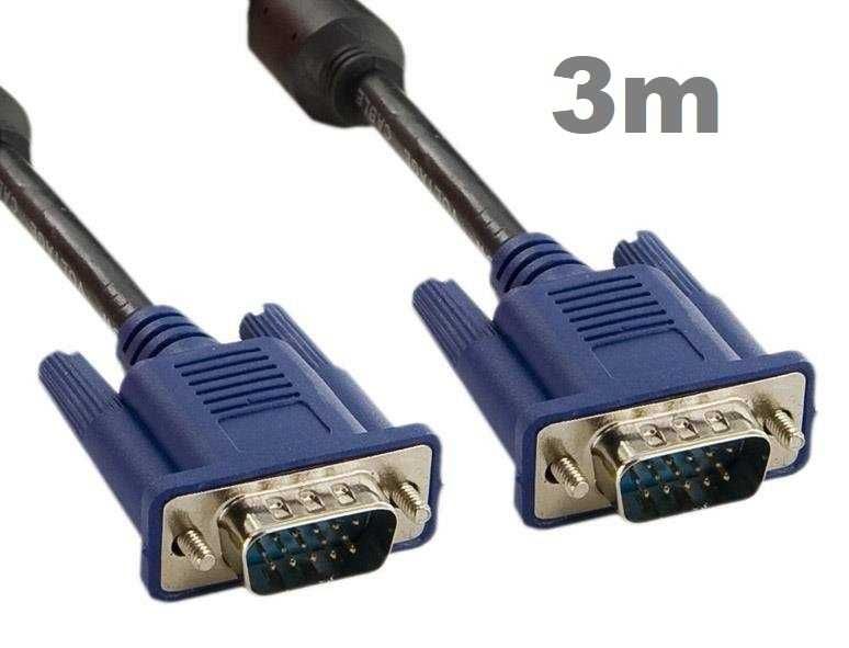 Kabel VGA Monitor PC D-SUB Full HD VGA SVGA 3m * Video-Play Wejherowo