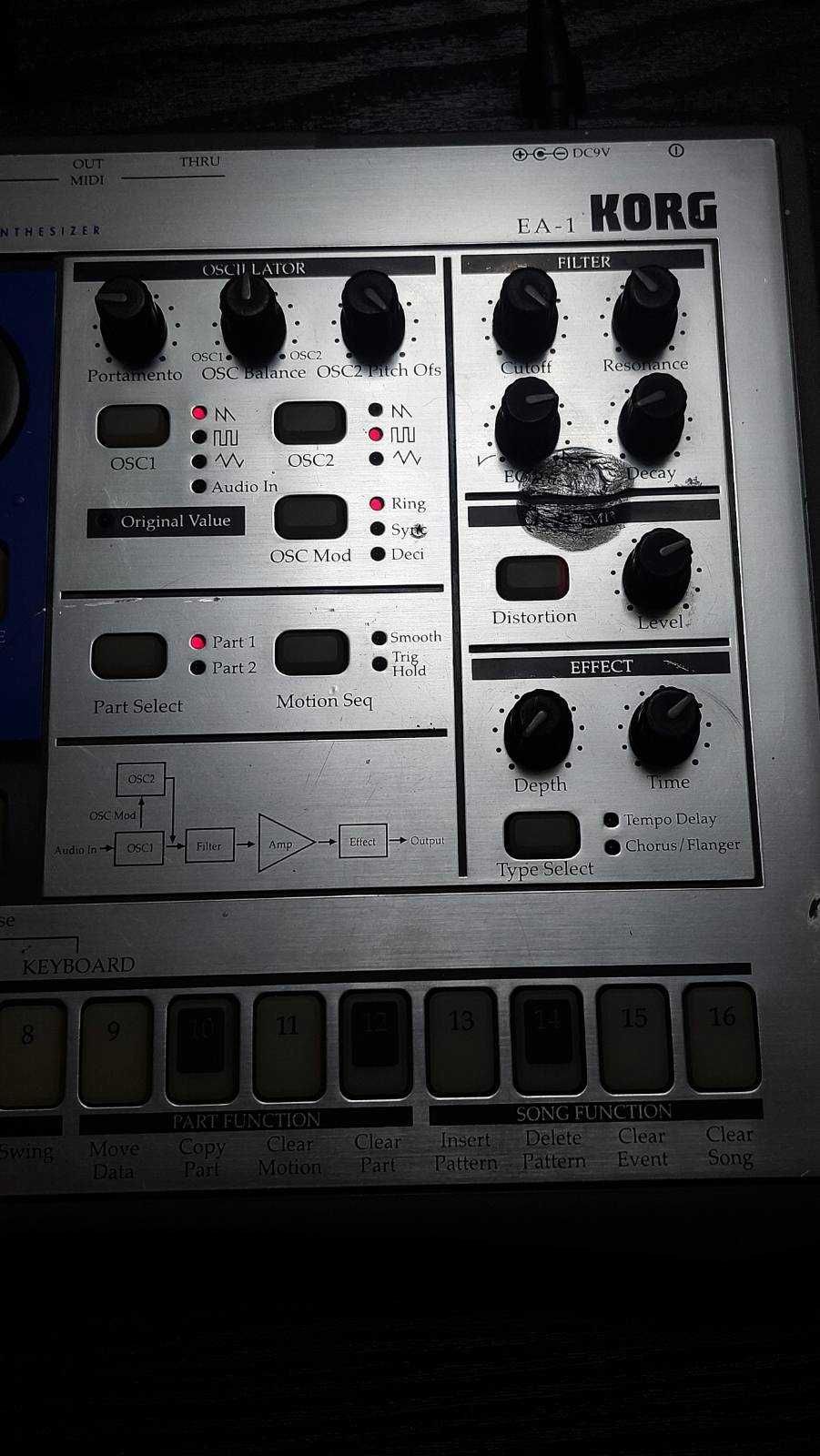 Syntezator analogowy z modelowaniem Korg Electribe EA-1 stan dobry-