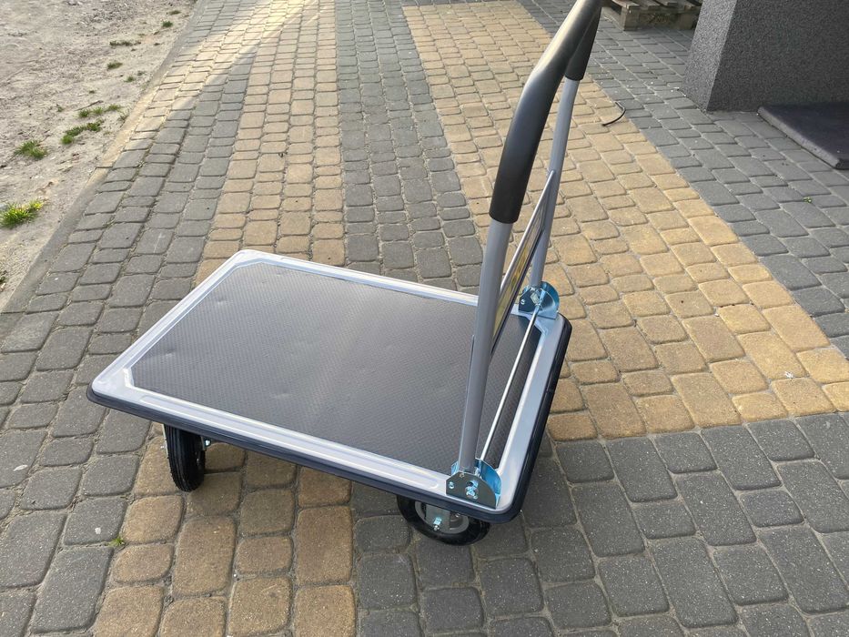 Nowy Wózek transportowy platformowy 350kg Drel Pompowane koła