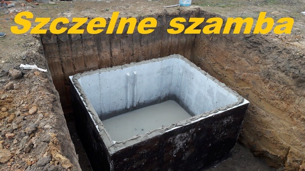 Zbiornik betonowy z najazdem na szambo o pojemności 4m3