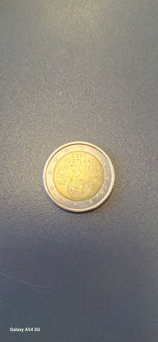 Moeda comemorativa nações unidas Portugal
