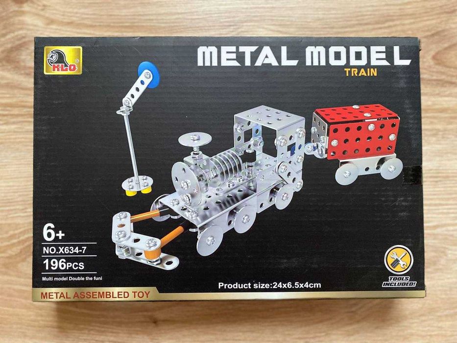 Конструктор METAL MODEL Train (196 деталей)