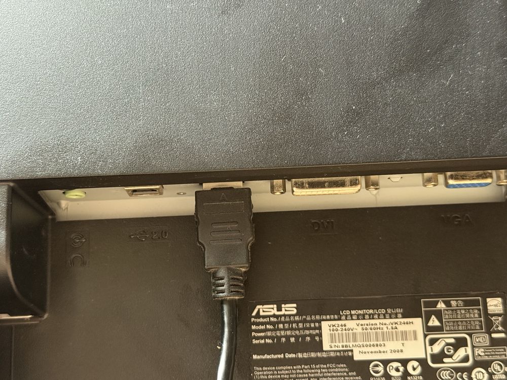 Monitor ASUS VK246H sprawny