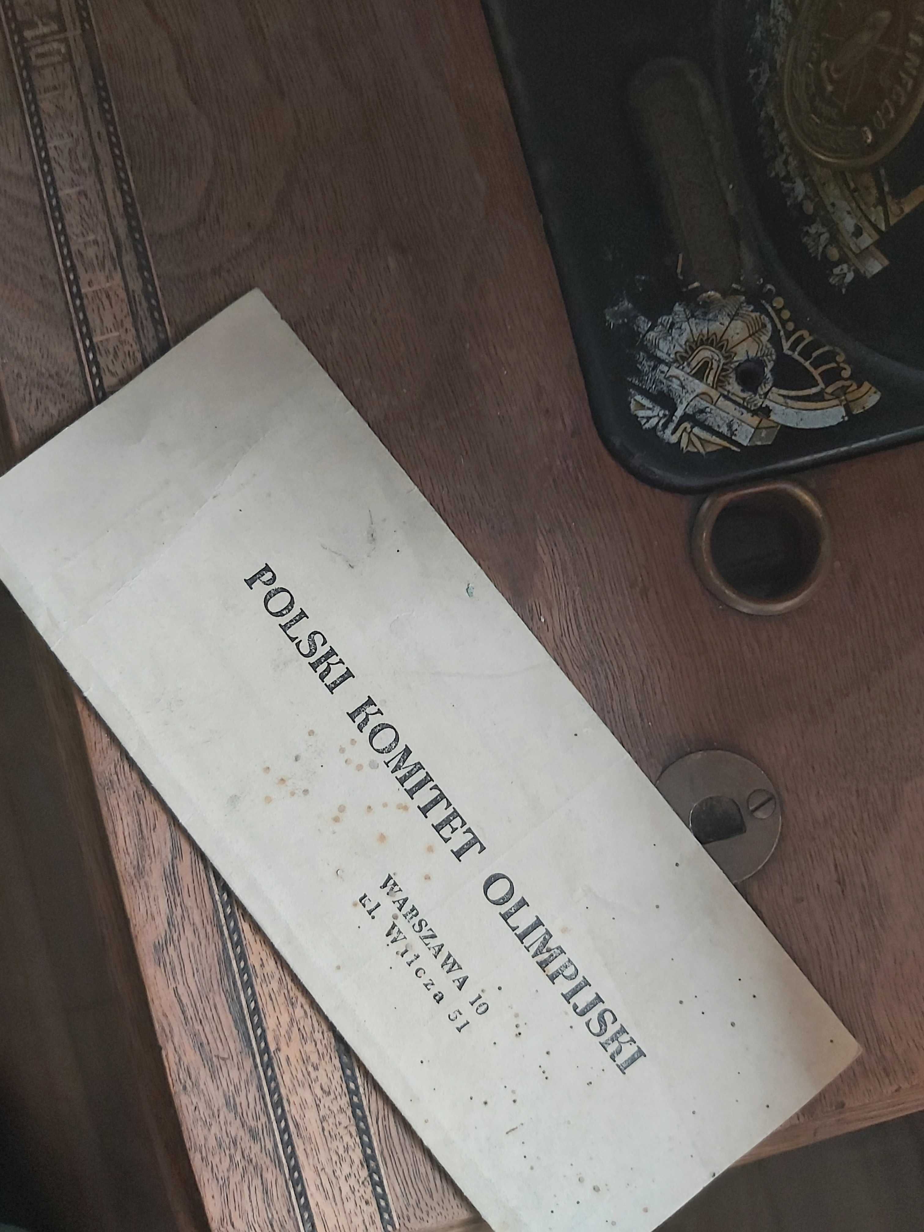Stary kupon Polskiej ligi piłki nożnej z 1955 r. Konkurs P.K.Ol