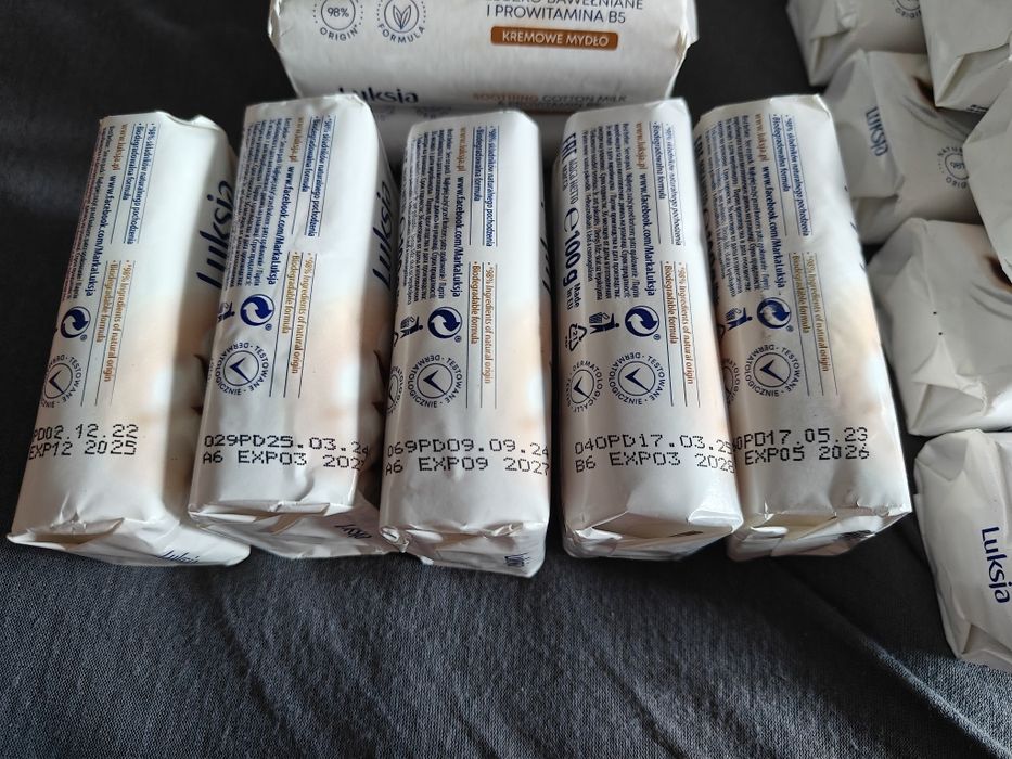Mydło Luksja Creamy łagodzące mleczko bawelniane i prowitamina B5