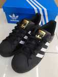 Czarny\Powietrze*DamskieAdidasSuperStar UnisexTrampki 40