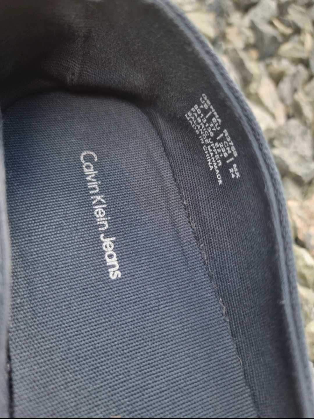 Espadryle Calvin Klein, oryginalne, rosm.37, jak nowe