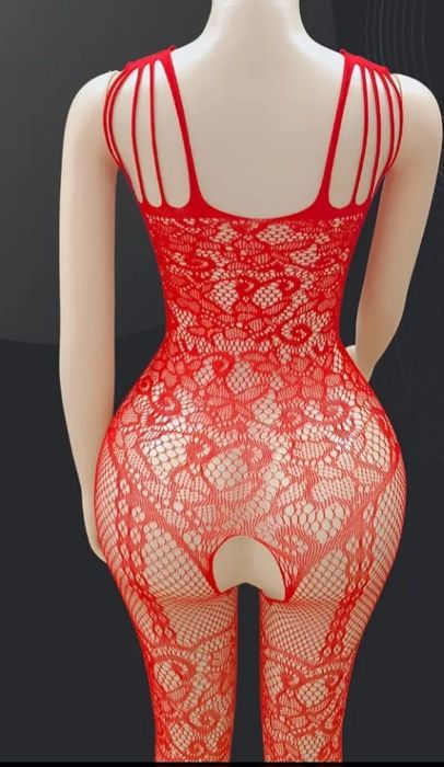 Lingerie sensual vermelho e tb em preto