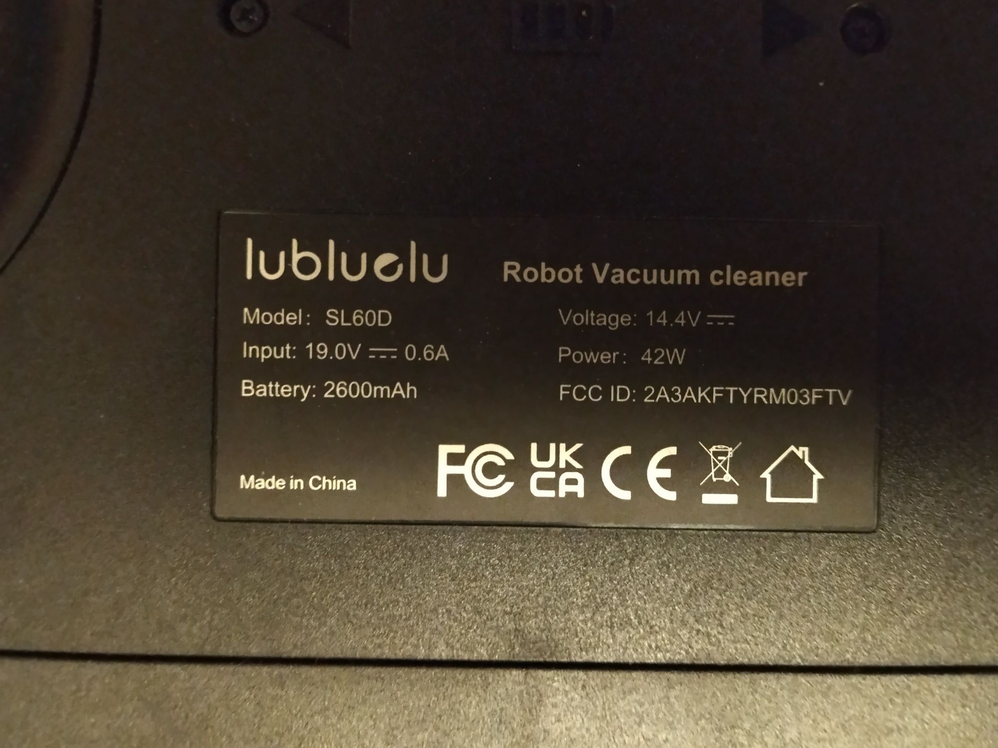 Na części Lubluelu Robot Vacuum Cleaner SL60D