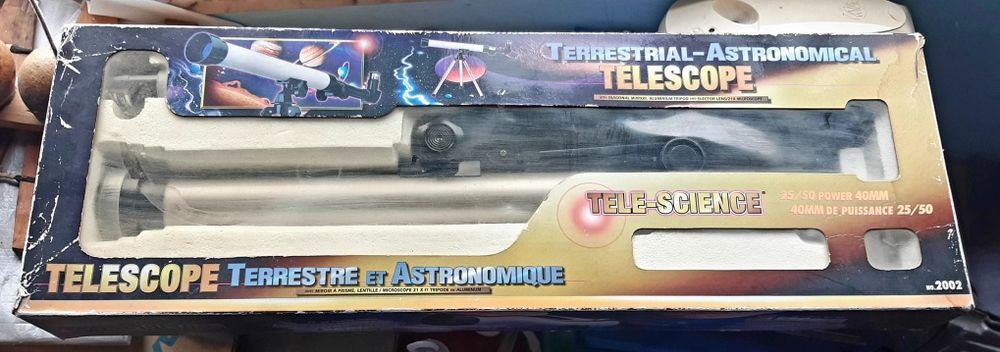 Telescópio para crianças