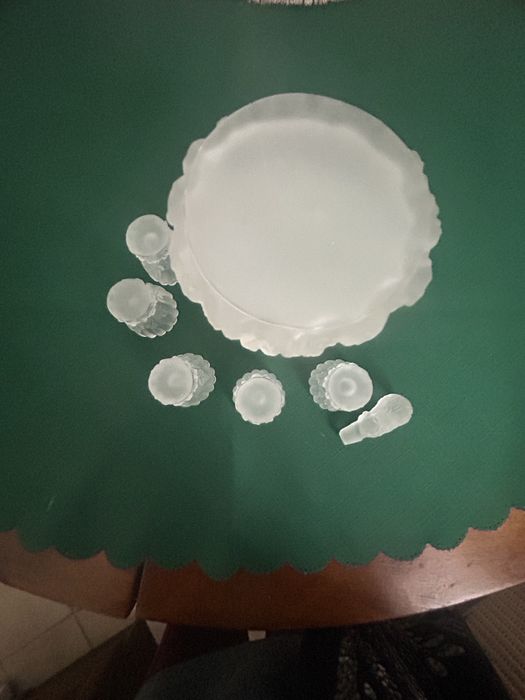 Zestaw do likieru Vogel & Zappe art deco