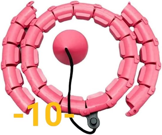 Różowe Smart hula hop -10-