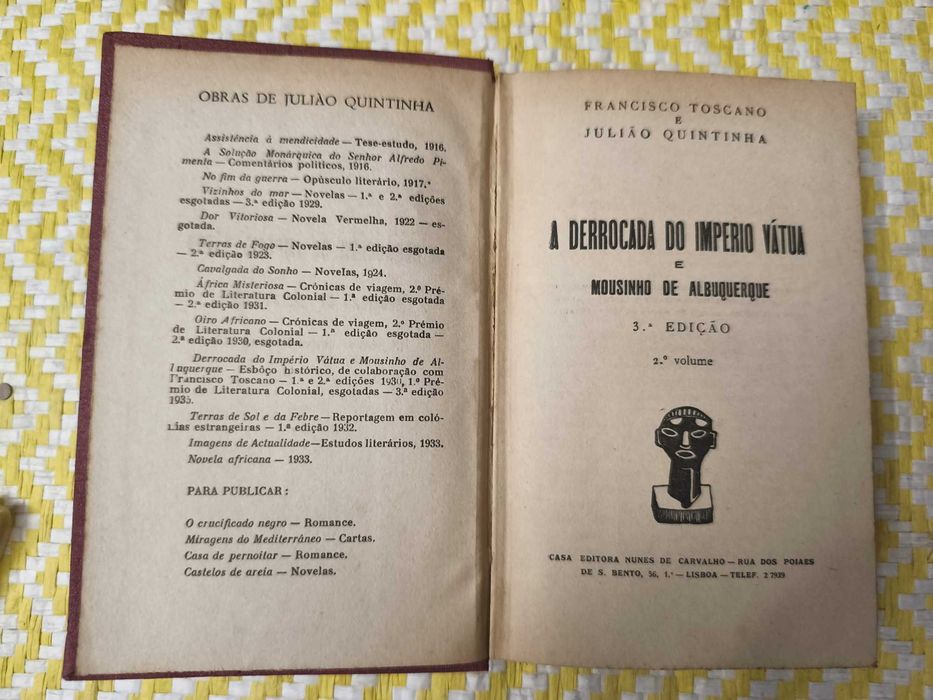 A derrocado do Império Vátua e Mousinho D'Albuquerque  2 Volumes