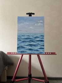 Картина маслом морской пейзаж, море олією на холсті.