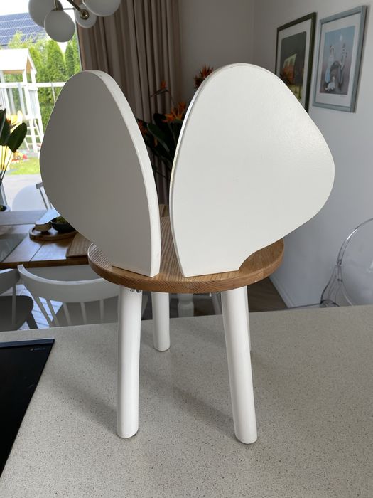 Krzesełko dębowe z uszami zara home
