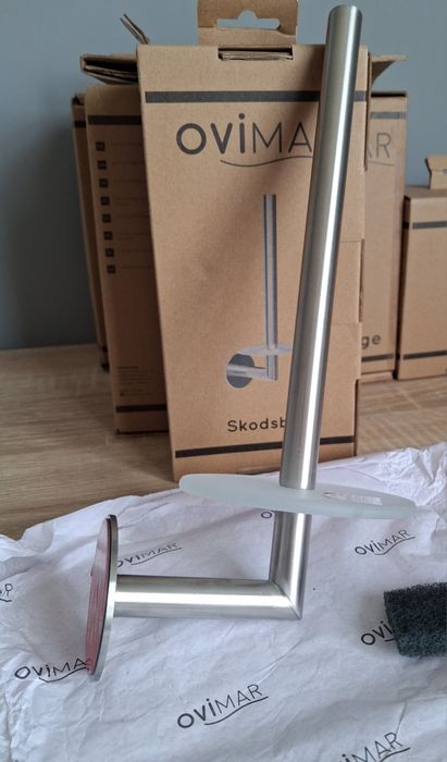 Ovimar Skodsbol Uchwyt na papier do przyklejania 3M Stal nierdzewna Sz
