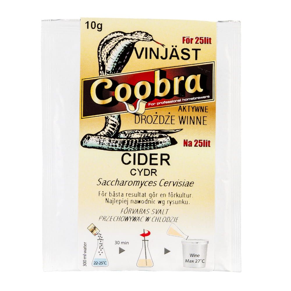 Coobra cider - drożdże do cydru - 10 g - 25 l