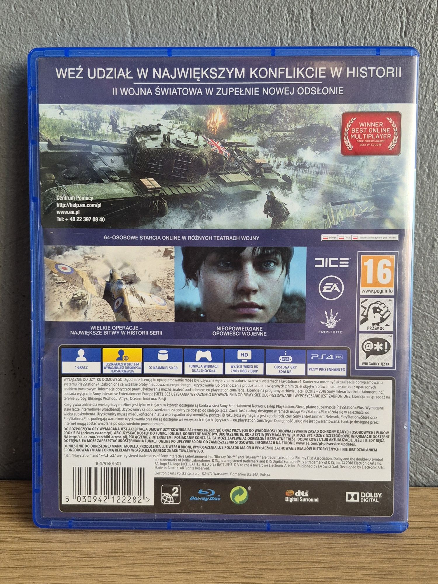 Gra na PlayStation 4 BATTLEFIELD V