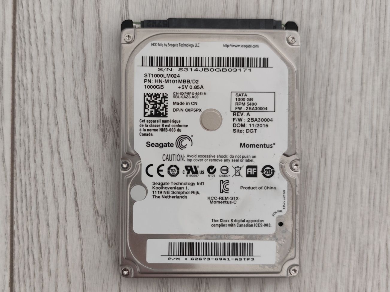 DYSK HDD 1TB 2.5" Seagate momentus ST1000LM024