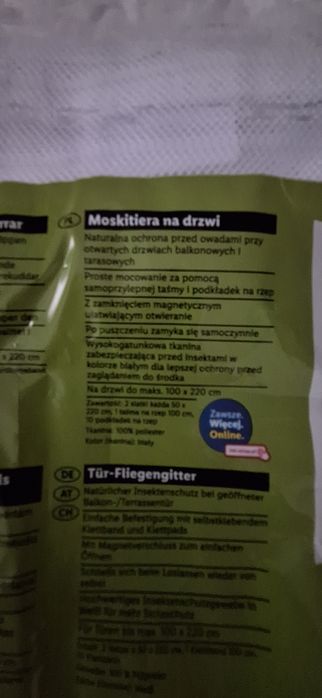 Moskitiera 100x220