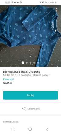 Body reserved plus gratis