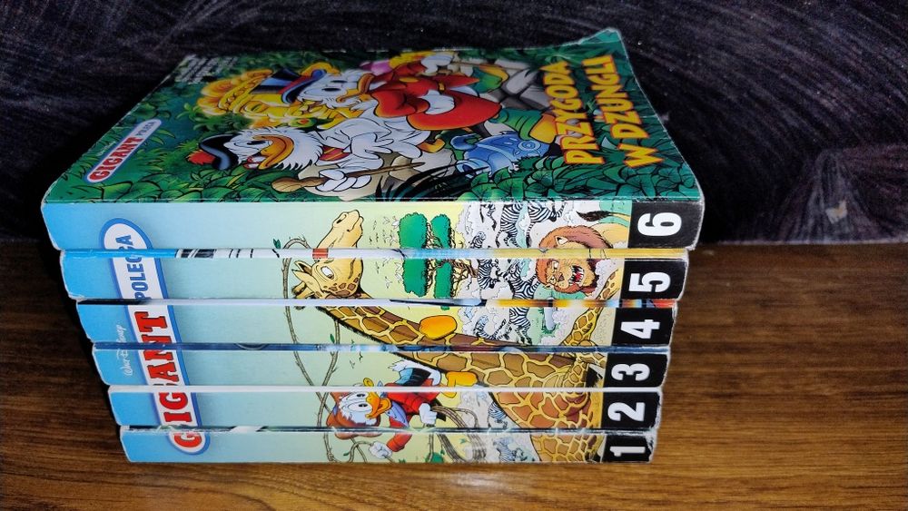 6219#5+ Komiksy Gigant Poleca rok 2019 zestaw 216-221 dobry