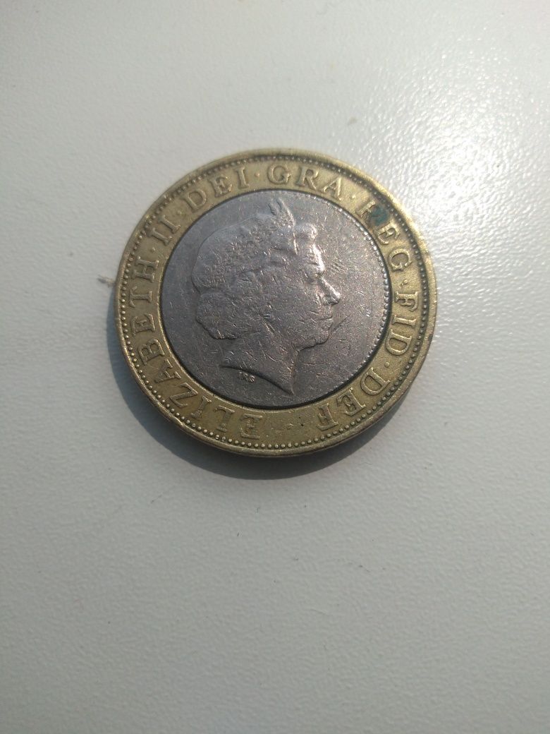 5 дойч марок 1876 і 2 фунта 1998