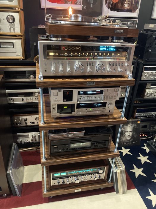 Retrospekcja Szafka RTV Technics Pioneer Akai  Sansui Thorens Denon