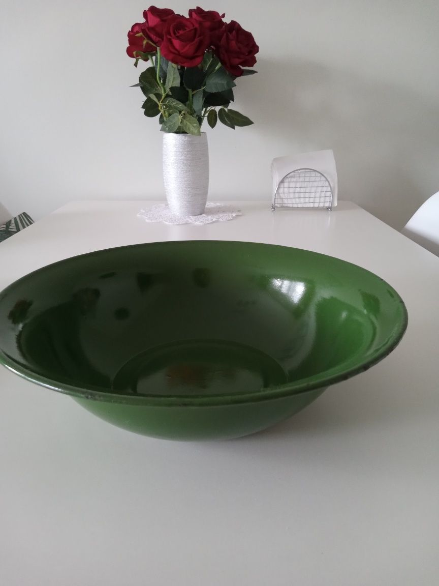 Miska emaliowana z PRL-u